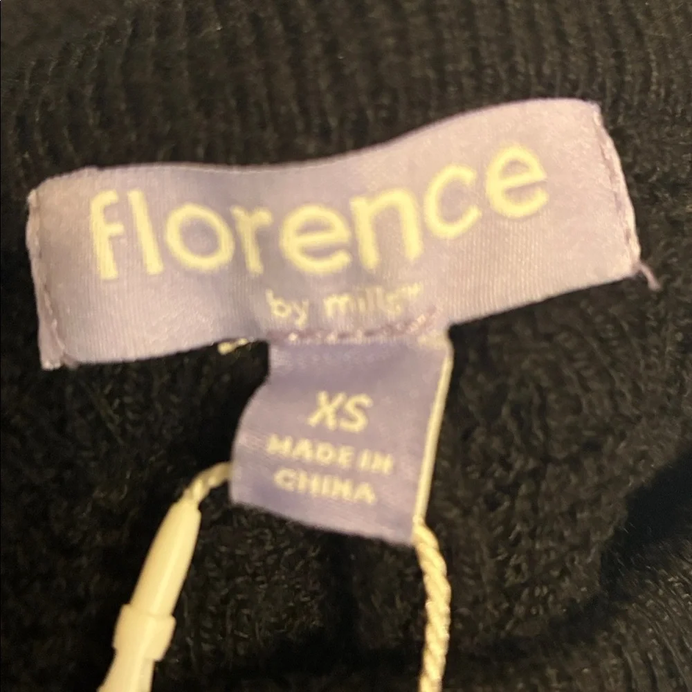 NWT florence by mills Women's Le Pointelle Wide Leg XS Black